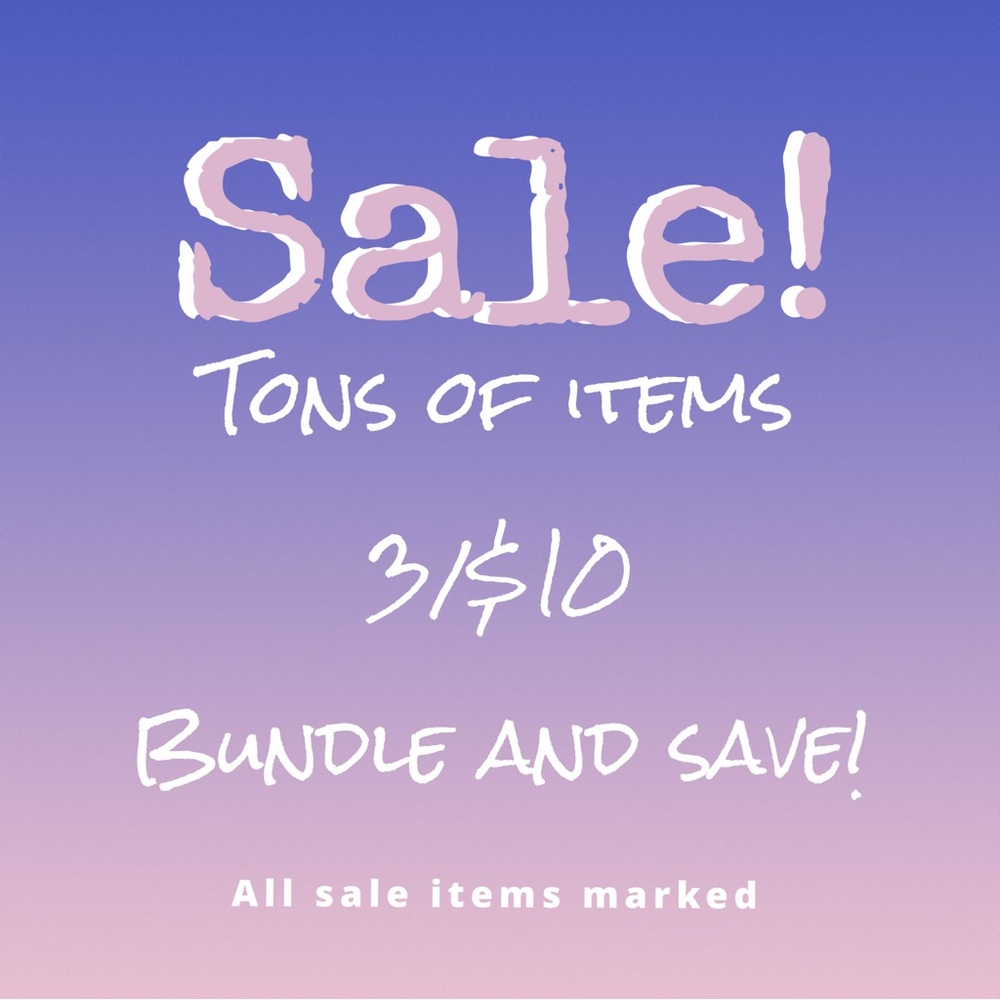 SALE ITEMS MARKED!